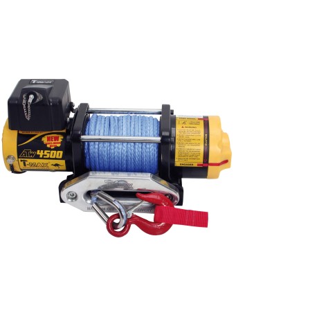 Treuil T-MAX ATW4500 2040KG 12V Corde synthétique  - Vente accessoires remorques en ligne